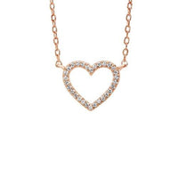 Diamond Love Heart Necklace Necklaces and Pendants Gemsone [Everett Jewelry Shreveport Louisiana]