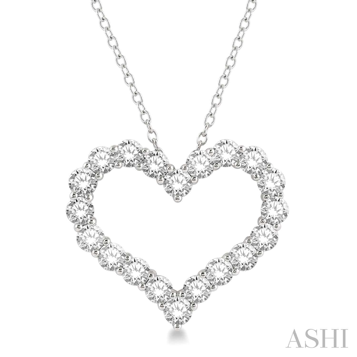 Heart Shape Diamond Pendant 1/2 ctw - Everett Jewelry