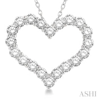 Heart Shape Diamond Pendant 1/2 ctw - Everett Jewelry