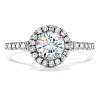 Hearts on Fire ENGAGEMENT RINGS Hearts on Fire - Transcend Single Halo Engagement Ring