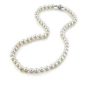 6-6.5MM Pearl Strand with 14kt White Gold Necklaces and Pendants Imperial Pearl [Everett Jewelry Shreveport Louisiana]