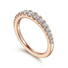 Kiana - 14K Rose Gold Diamond Anniversary Band - 0.48 ct - Everett Jewelry