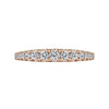 Kiana - 14K Rose Gold Diamond Anniversary Band - 0.48 ct - Everett Jewelry