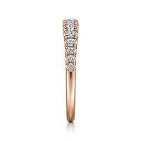 Kiana - 14K Rose Gold Diamond Anniversary Band - 0.48 ct - Everett Jewelry