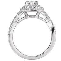 14kt Double Halo Engagement Ring ENGAGEMENT RINGS La Vie [Everett Jewelry Shreveport Louisiana]