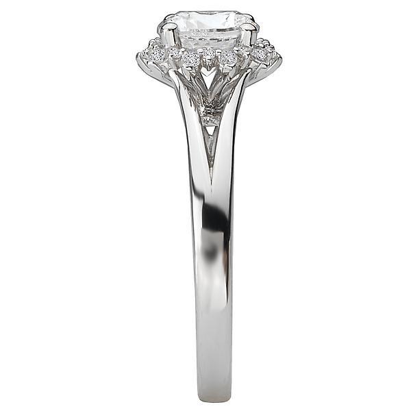 14kt Halo with Split Shank Engagement Ring ENGAGEMENT RINGS La Vie [Everett Jewelry Shreveport Louisiana]