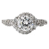 14kt Low Profile Halo Ring ENGAGEMENT RINGS La Vie [Everett Jewelry Shreveport Louisiana]