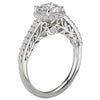14kt Nature Inspired Halo Engagement Ring ENGAGEMENT RINGS La Vie [Everett Jewelry Shreveport Louisiana]