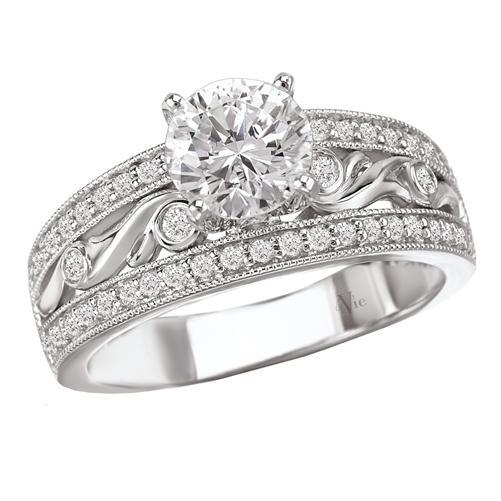 Entwined Diamond Band Engagement Ring | deBebians