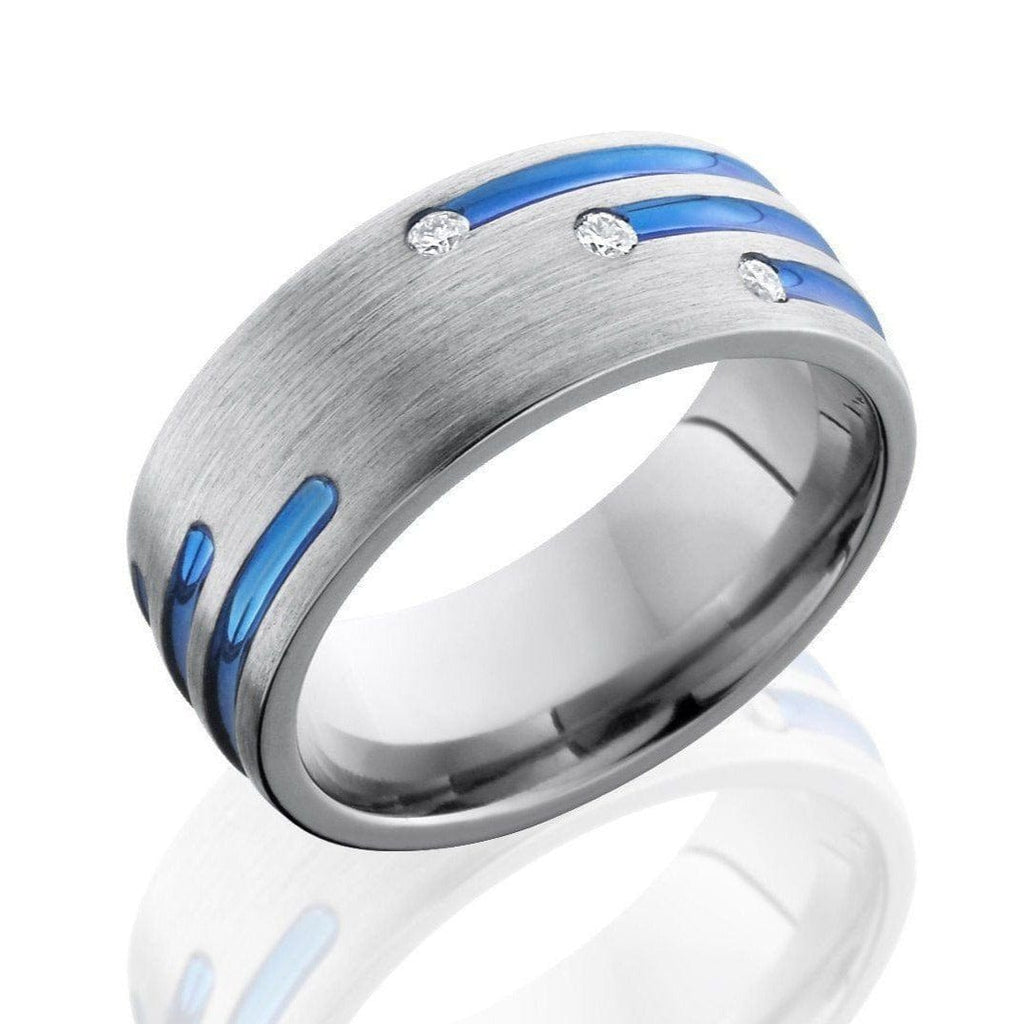 Dunkirk 1 titanium ring with fish  Titanium Wedding Rings, Handcrafted by  Exotica Jewelry