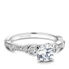 14kt Solitaire with Side Diamonds Engagement Ring ENGAGEMENT RINGS Noam Carver [Everett Jewelry Shreveport Louisiana]