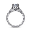 Piper - 14K White Gold Emerald Cut Diamond Engagement Ring - Everett Jewelry
