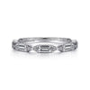 Porta - 14K White Gold Channel Set Diamond Anniversary Band - 0.52 ct - Everett Jewelry