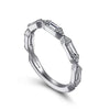 Porta - 14K White Gold Channel Set Diamond Anniversary Band - 0.52 ct - Everett Jewelry