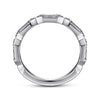 Porta - 14K White Gold Channel Set Diamond Anniversary Band - 0.52 ct - Everett Jewelry
