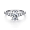 Reed - 14K White Gold Oval Diamond Engagement Ring - Everett Jewelry