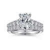 Reed - 14K White Gold Oval Diamond Engagement Ring - Everett Jewelry