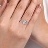 Reed - 14K White Gold Oval Diamond Engagement Ring - Everett Jewelry