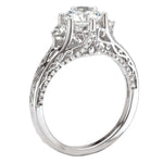 18kt Antique Solitaire ENGAGEMENT RINGS Romance [Everett Jewelry Shreveport Louisiana]