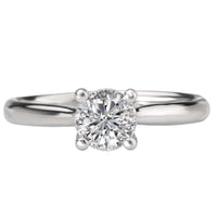 18kt Diamond Accented Solitaire ENGAGEMENT RINGS Romance [Everett Jewelry Shreveport Louisiana]