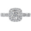 18kt Oval Cushion Engagement Ring ENGAGEMENT RINGS Romance [Everett Jewelry Shreveport Louisiana]