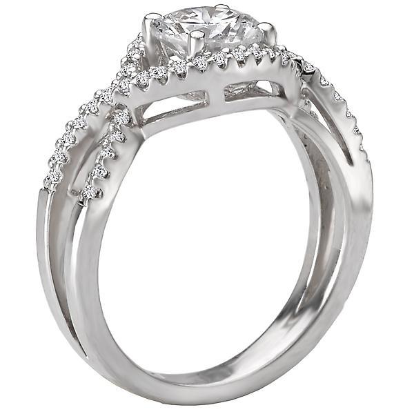18kt Split Halo Ring ENGAGEMENT RINGS Romance [Everett Jewelry Shreveport Louisiana]