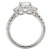 18kt Three Stone Engagement Ring ENGAGEMENT RINGS Romance [Everett Jewelry Shreveport Louisiana]