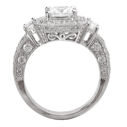 Antique Halo Engagement Ring ENGAGEMENT RINGS Romance [Everett Jewelry Shreveport Louisiana]