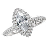 Pave Halo Engagement Ring ENGAGEMENT RINGS Romance [Everett Jewelry Shreveport Louisiana]