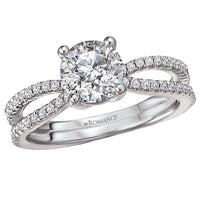 18kt Split Shank Engagement Ring ENGAGEMENT RINGS Romance [Everett Jewelry Shreveport Louisiana]