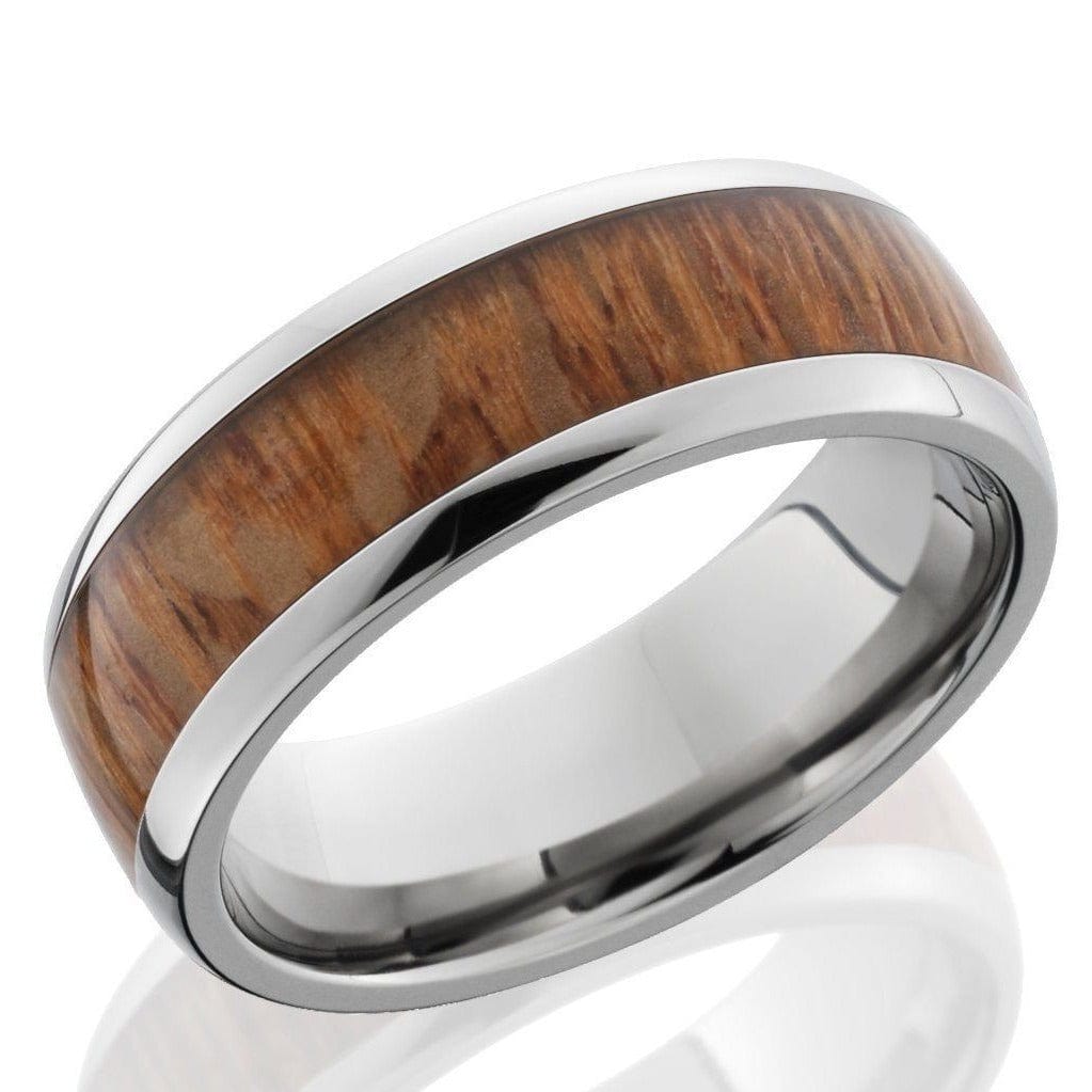 Titanium and Leopard Hardwood - Everett Jewelry