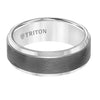 Tungsten Carbide with Black Center Men's Band Triton [Everett Jewelry Shreveport Louisiana]