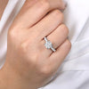 Ulani - 14K White Gold Round Diamond Engagement Ring - Everett Jewelry