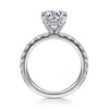 Ulani - 14K White Gold Round Diamond Engagement Ring - Everett Jewelry