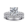 Ulani - 14K White Gold Round Diamond Engagement Ring - Everett Jewelry