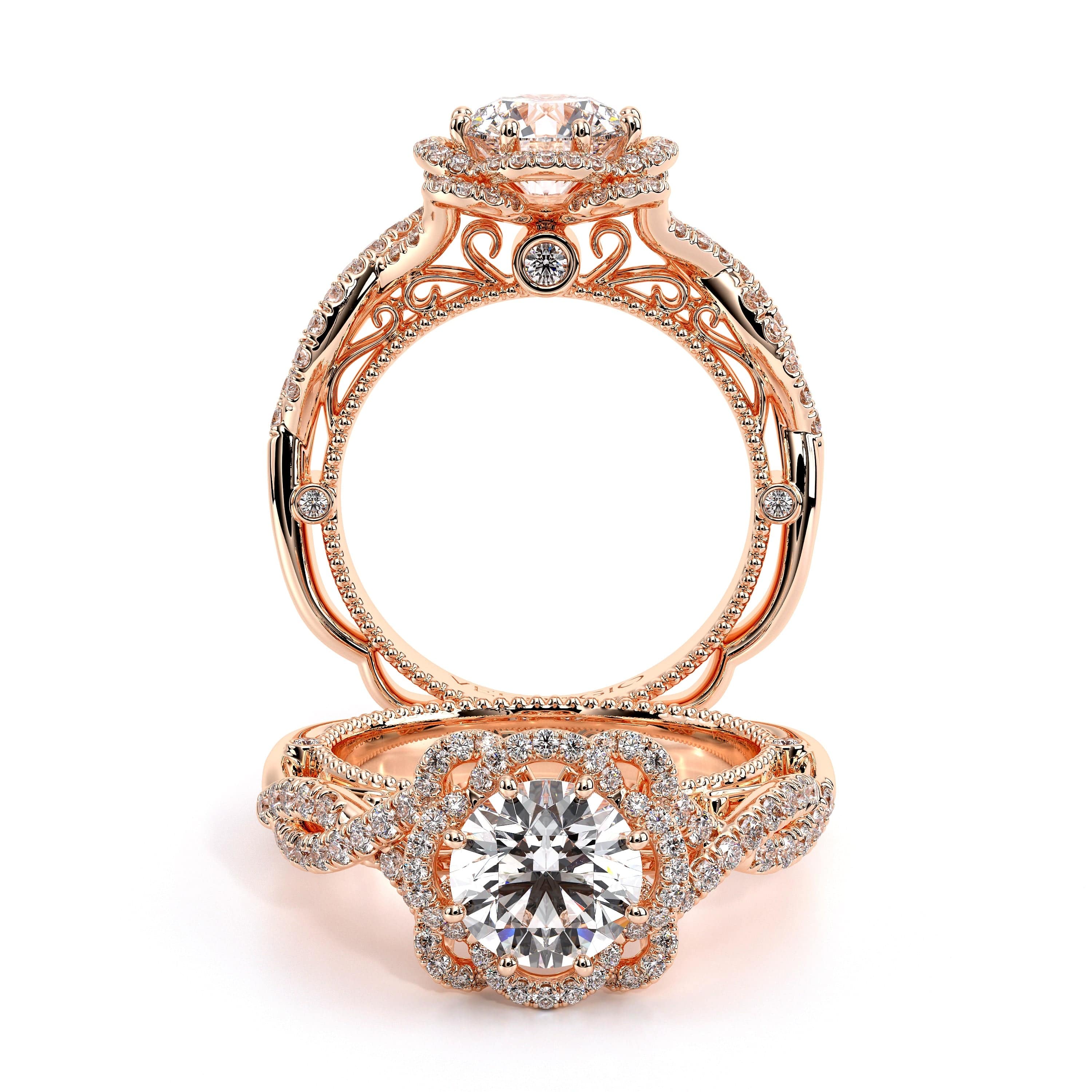 Verragio Hidden Halo Two Tone Gold Diamond Engagement Ring. Arthur's  Jewelers